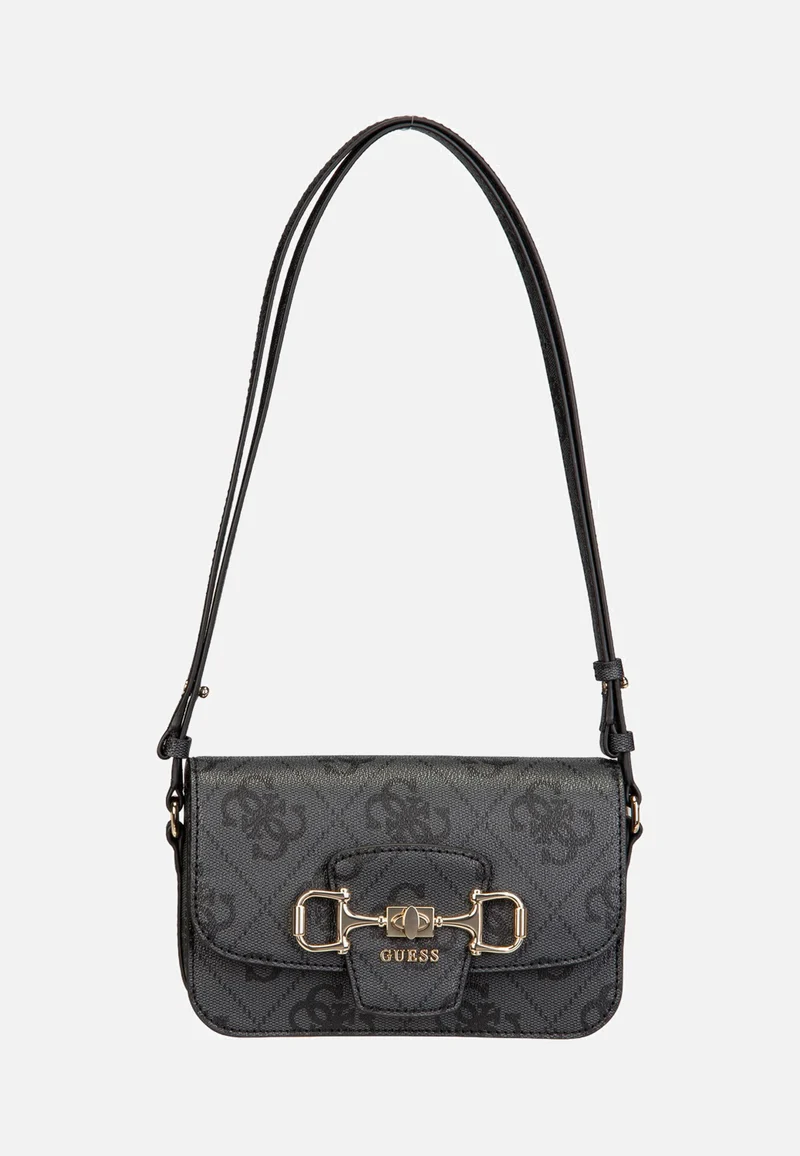 Janie Logo Conv Xbody Flap Coal Logo - Crossbody Bag