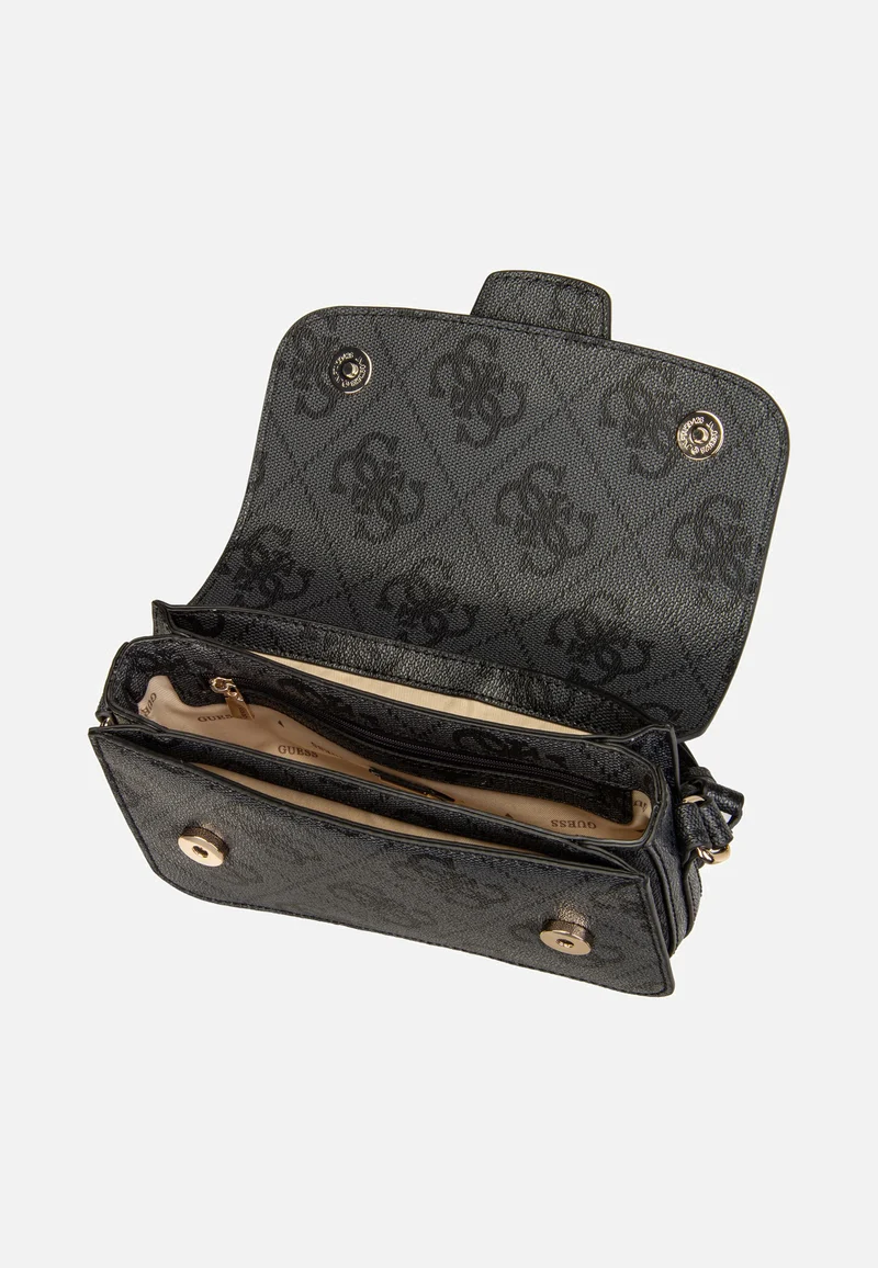 Janie Logo Conv Xbody Flap Coal Logo - Crossbody Bag