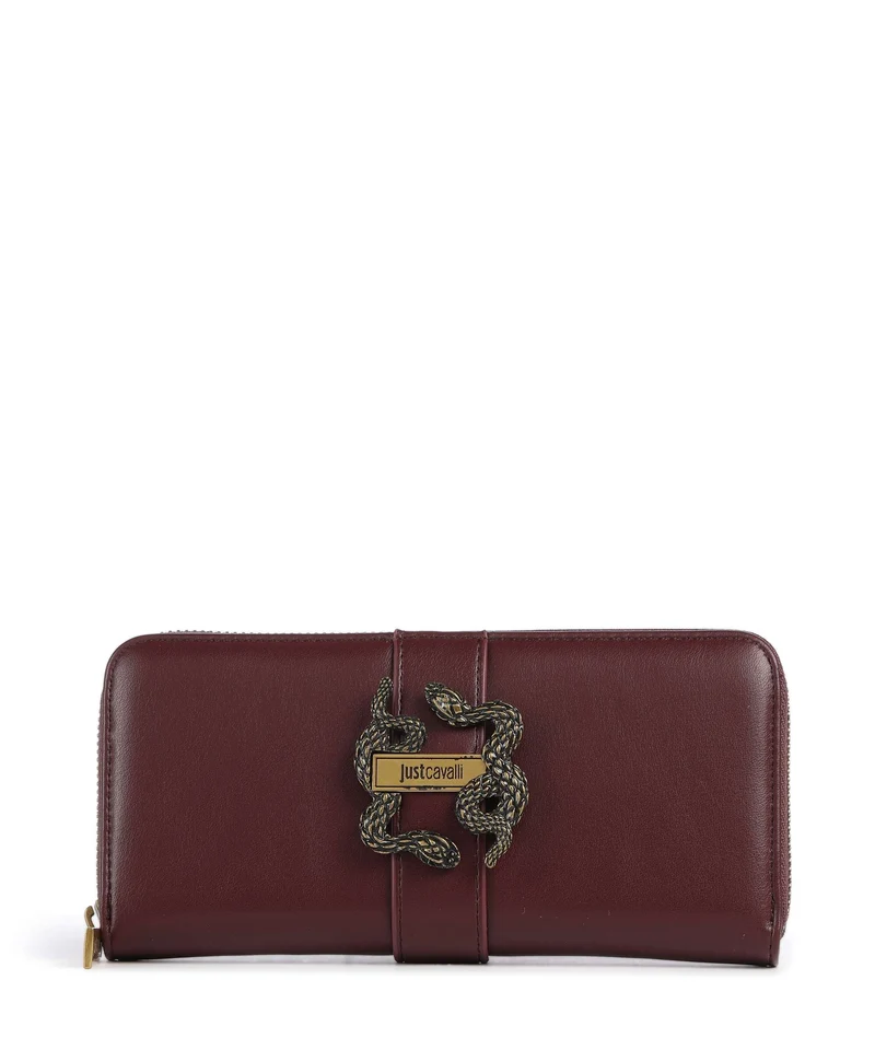 Just Cavalli Iconic Snakes Geldbörse cordovan