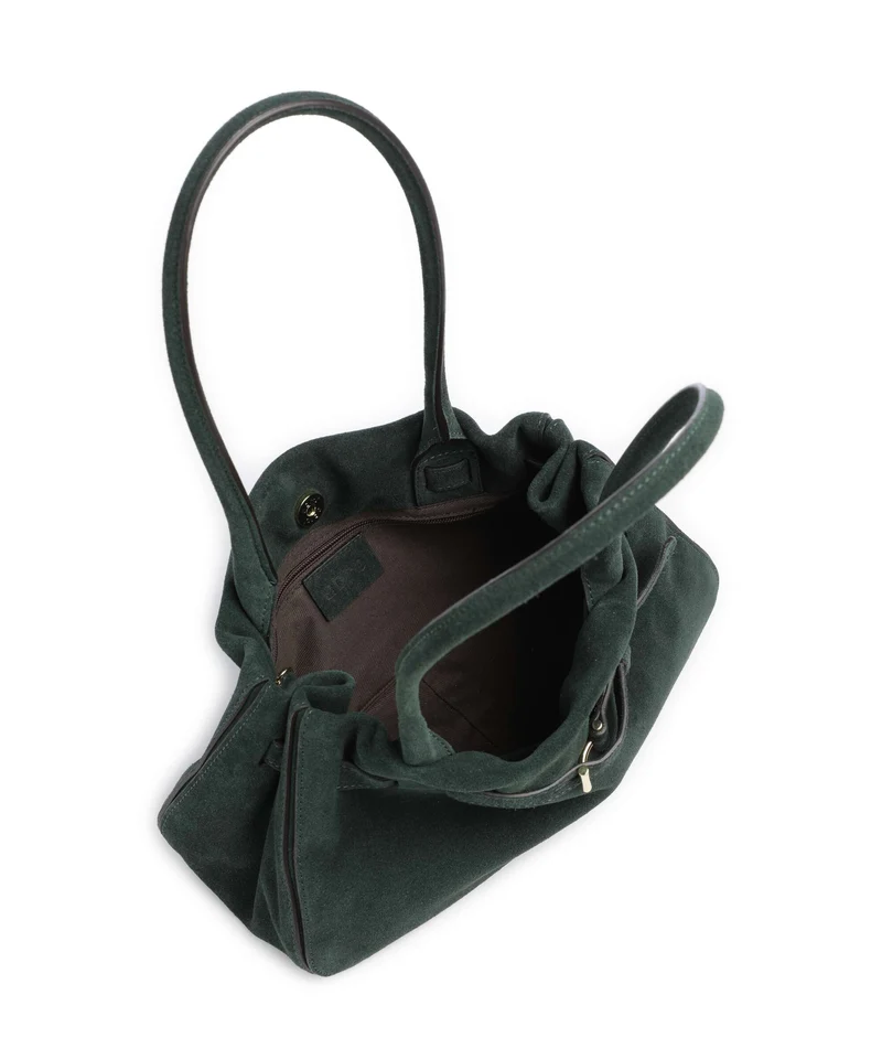 Abro Suede Jill Schultertasche green