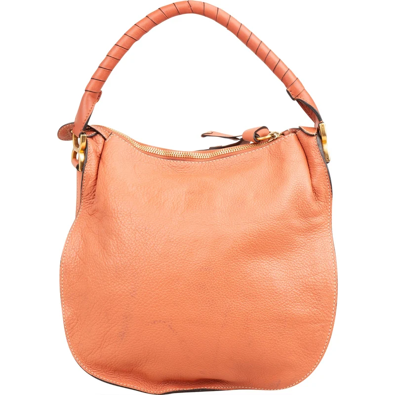 Chloé Grained Calfskin Marcie Hobo Shoulder Bag