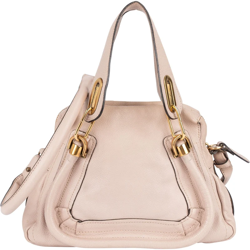Chloé Grained Leather Paraty Handbag