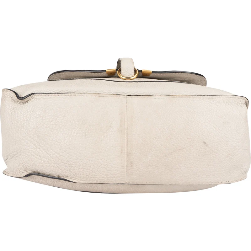 Chloé Grained Leather Marcie Satchel Handbag