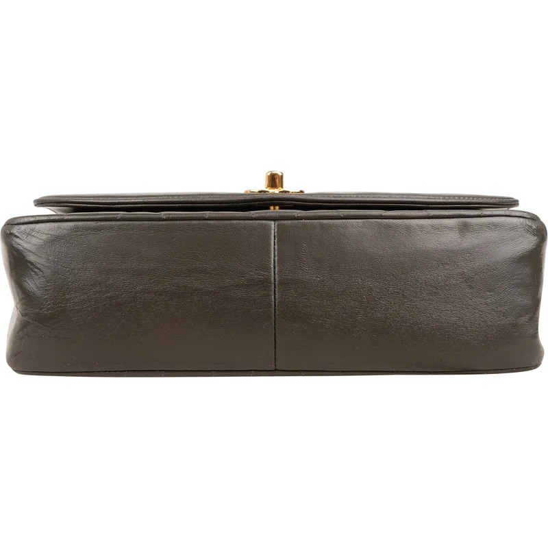Chanel Quilted Lambskin 24K Gold Diana Single Flap Crossbody Bag
