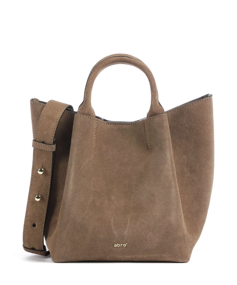Abro Suede Essential Small Handtasche khaki