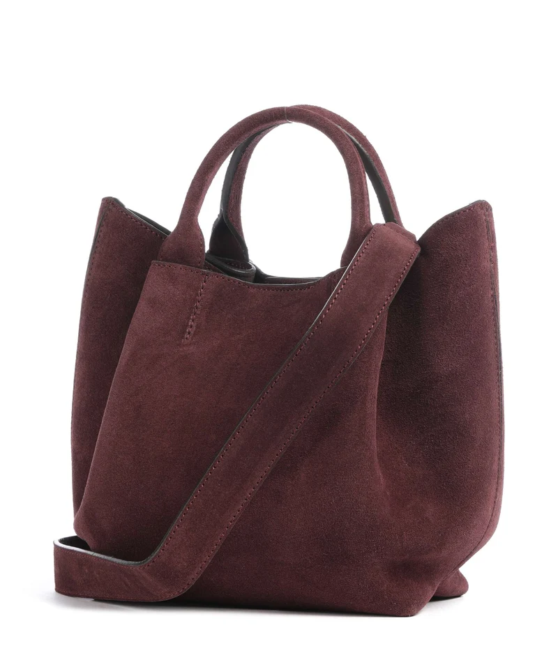 Abro Suede Essential Small Handtasche burgundy