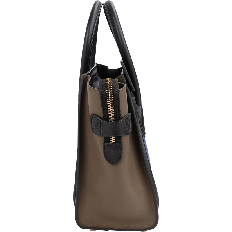Céline Tricolor Leather Luggage Handbag