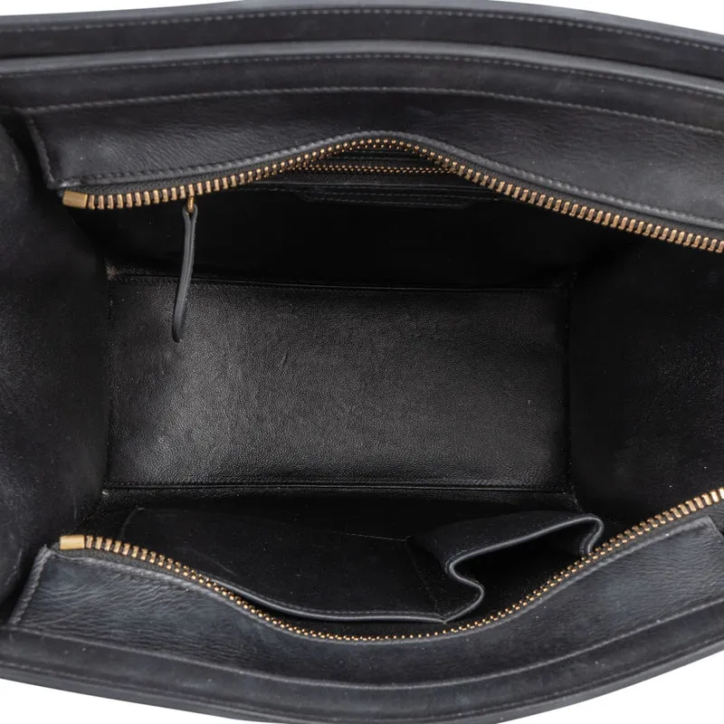 Céline Tricolor Leather Luggage Handbag
