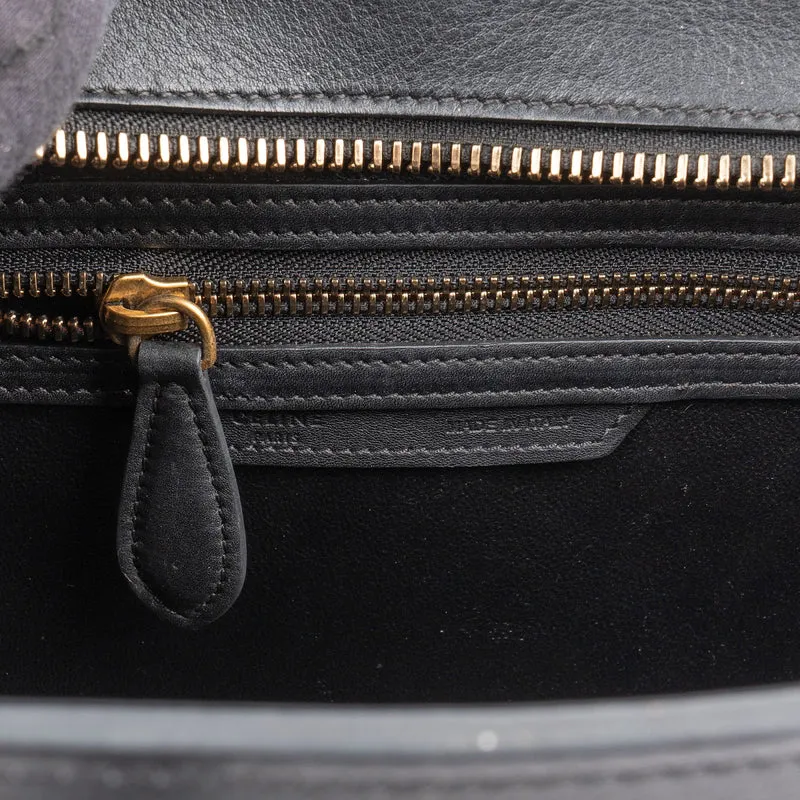 Céline Tricolor Leather Luggage Handbag