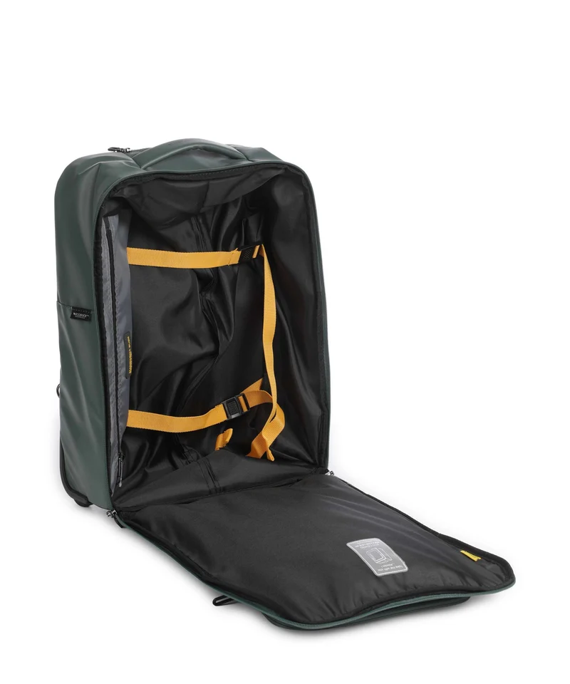 Mandarina Duck Coated Rucksack-Trolley deep green