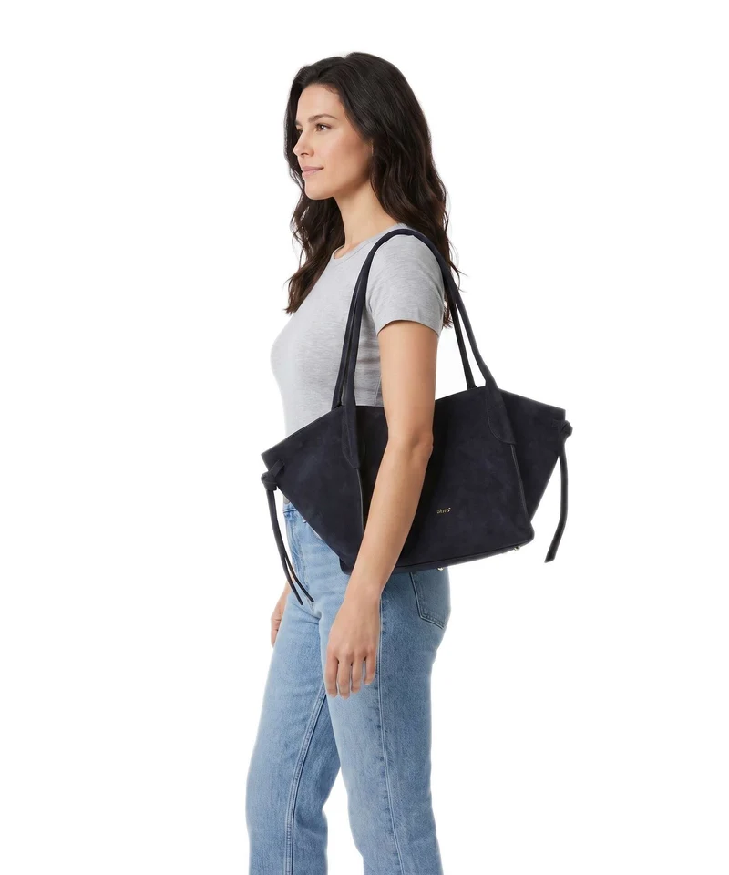 Abro Suede Vibe Small Schultertasche navy