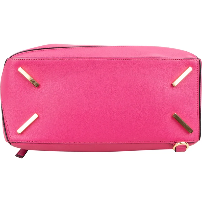 Loewe Pink Grained Calfskin Puzzle Crossbody Handbag