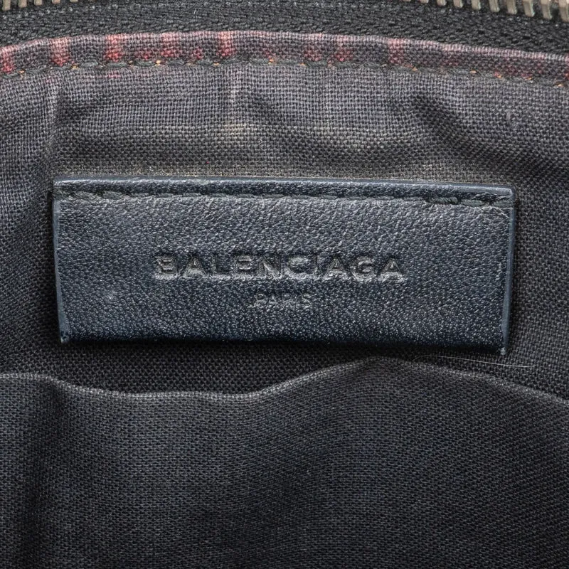 Balenciaga Perforated Tricolor Port Feuille City Clutch