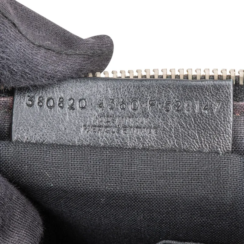 Balenciaga Perforated Tricolor Port Feuille City Clutch