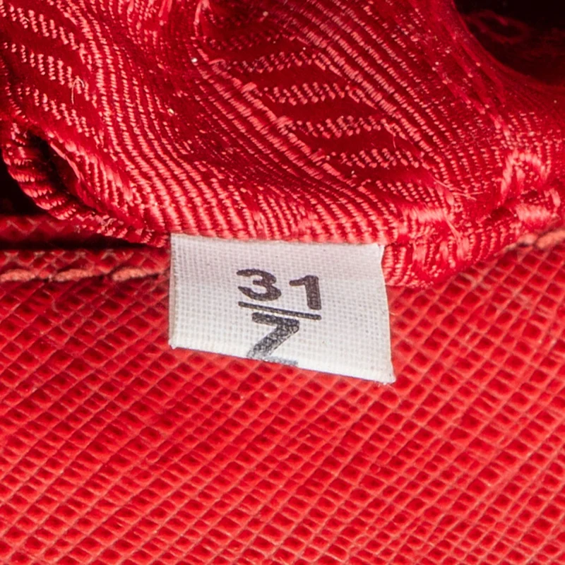 Prada Red Saffiano Leather Promenade Handbag