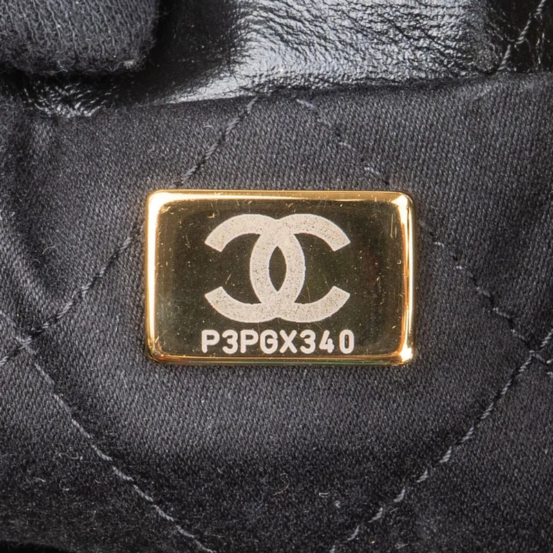Chanel 22 Quilted Lambskin Drawstring Crossbody Bag