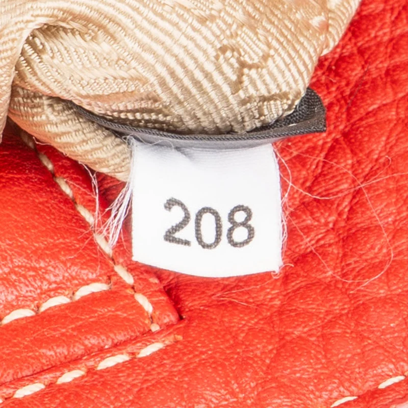 Prada Grained Red Vitello Daino Tote Handbag