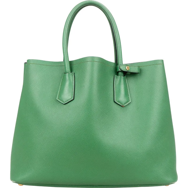 Prada Saffiano Leather Double Handbag