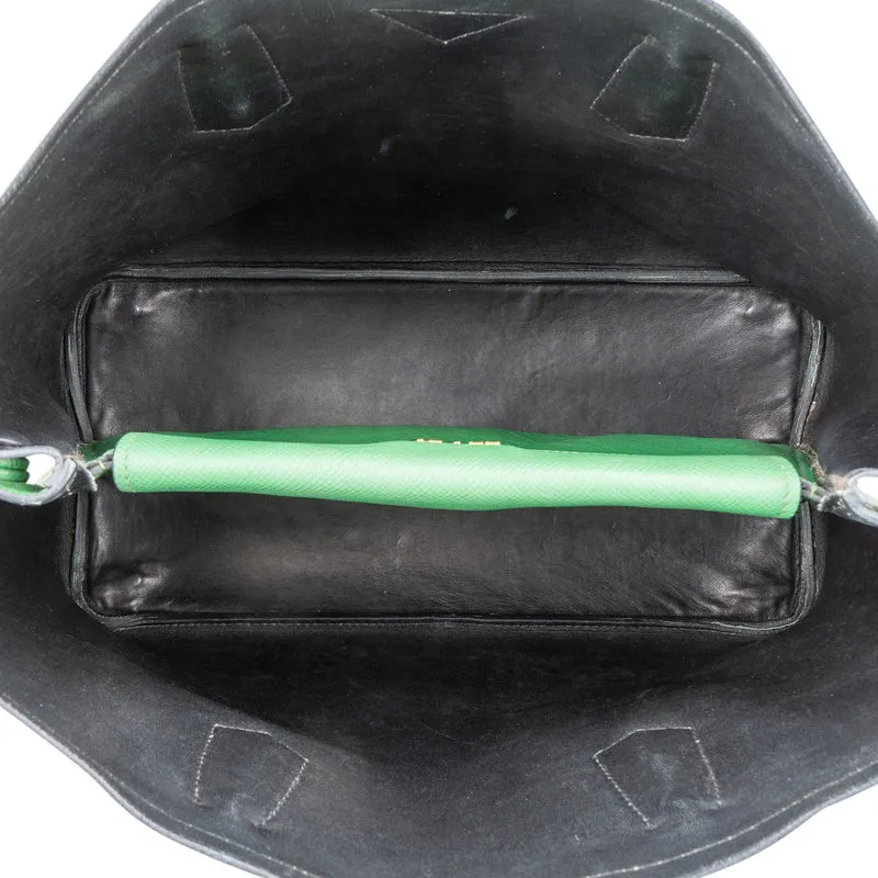 Prada Saffiano Leather Double Handbag