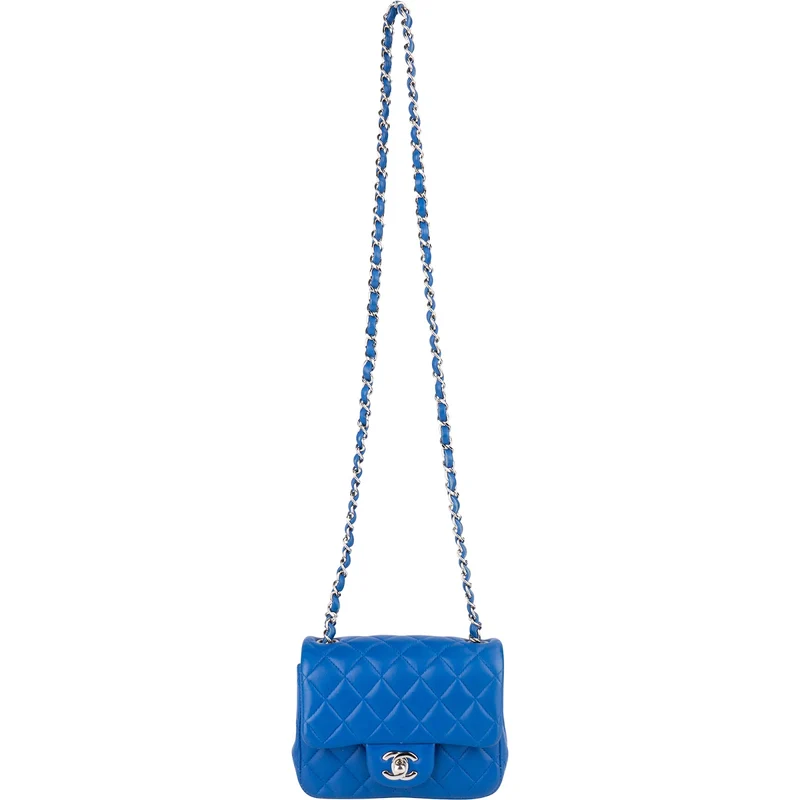 Chanel Quilted Lambskin Mini Single Flap Crossbody Bag