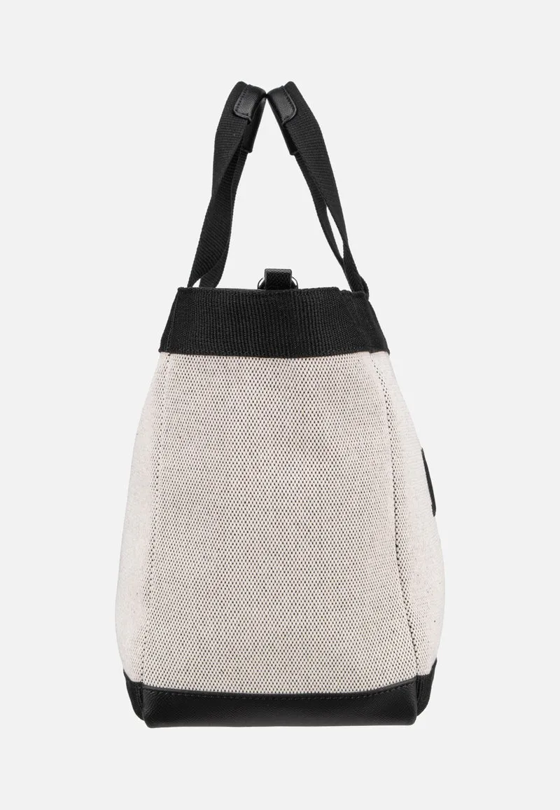 Calduccio Tela Yvette Handbag Black - Henkeltasche