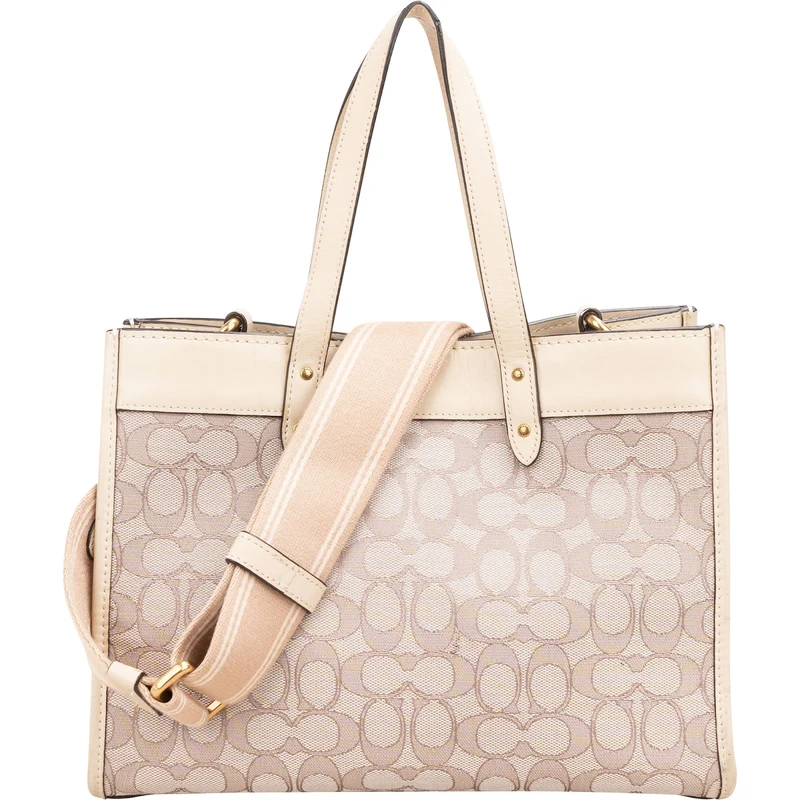 Coach Monogram Signature Canvas Field Tote 30 Handbag