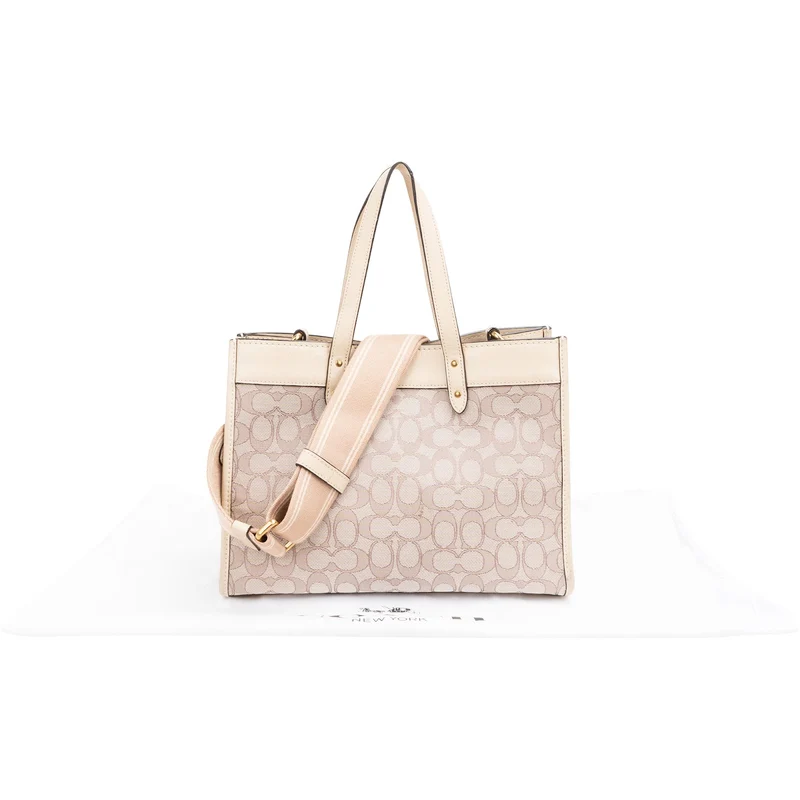Coach Monogram Signature Canvas Field Tote 30 Handbag