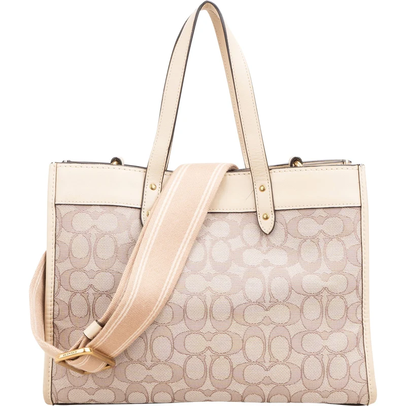 Coach Monogram Signature Canvas Field Tote 30 Handbag