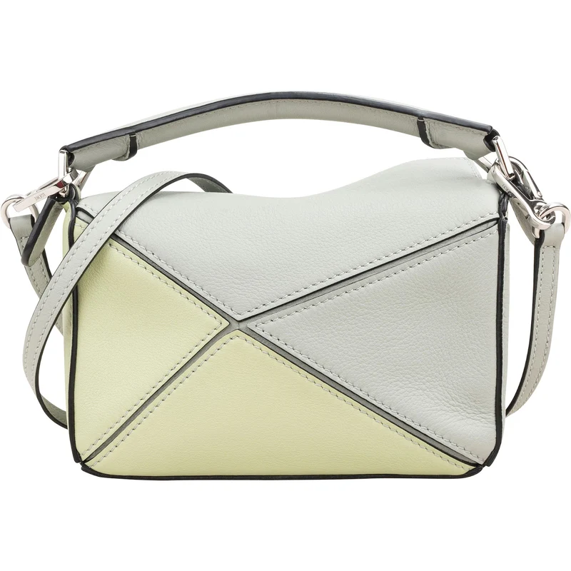 Loewe Tricolor Green Puzzle Mini Crossbody Handbag