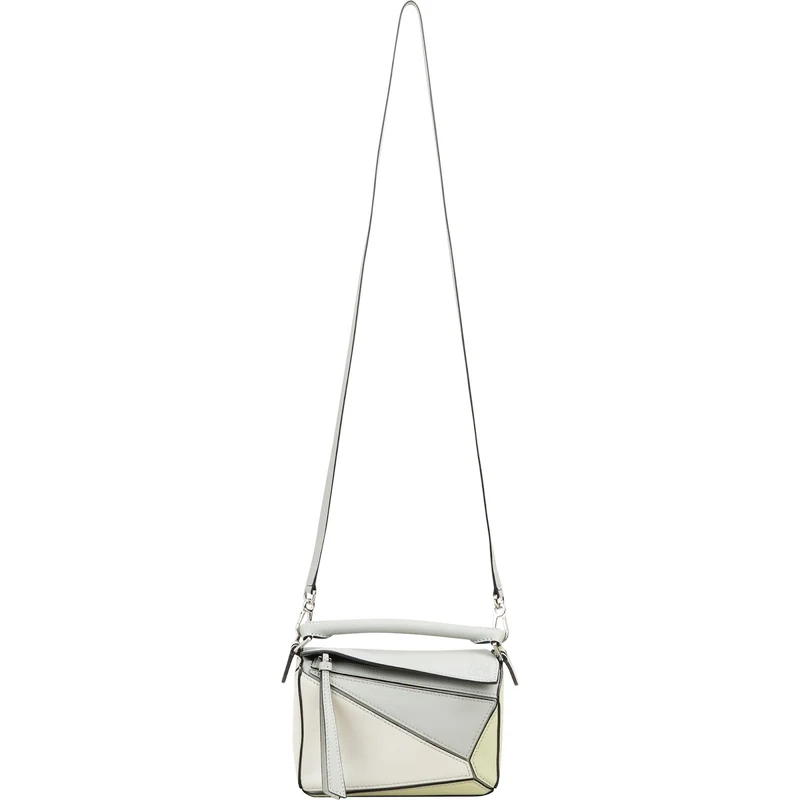 Loewe Tricolor Green Puzzle Mini Crossbody Handbag