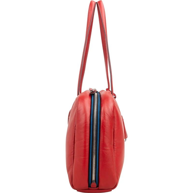Prada Red Padded Soft Calfskin Shoulder Bag