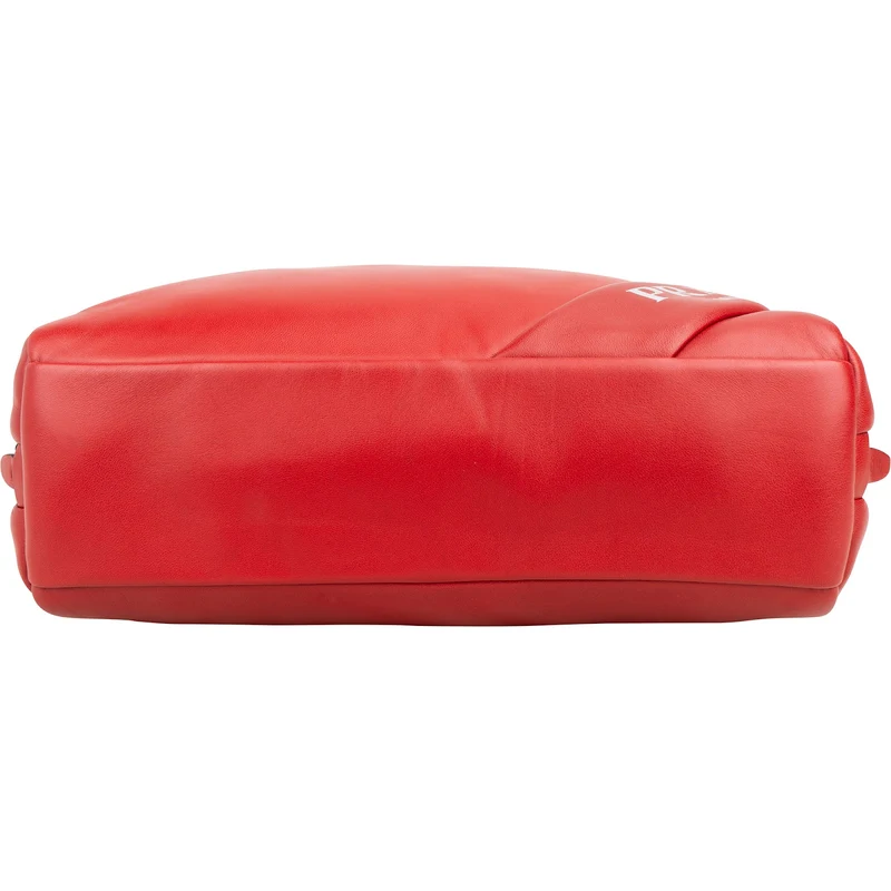 Prada Red Padded Soft Calfskin Shoulder Bag