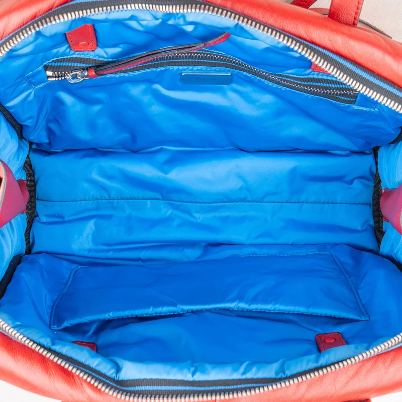 Prada Red Padded Soft Calfskin Shoulder Bag