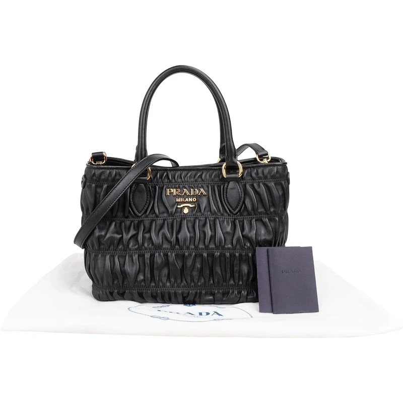 Prada Matelassé Nappa Leather Gaufre Small Tote Handbag