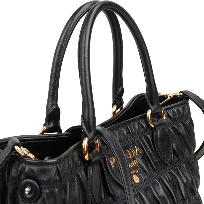 Prada Matelassé Nappa Leather Gaufre Small Tote Handbag