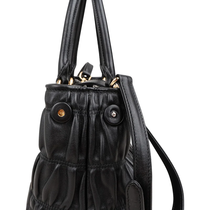 Prada Matelassé Nappa Leather Gaufre Small Tote Handbag
