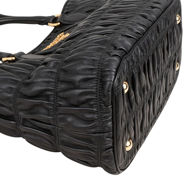 Prada Matelassé Nappa Leather Gaufre Small Tote Handbag