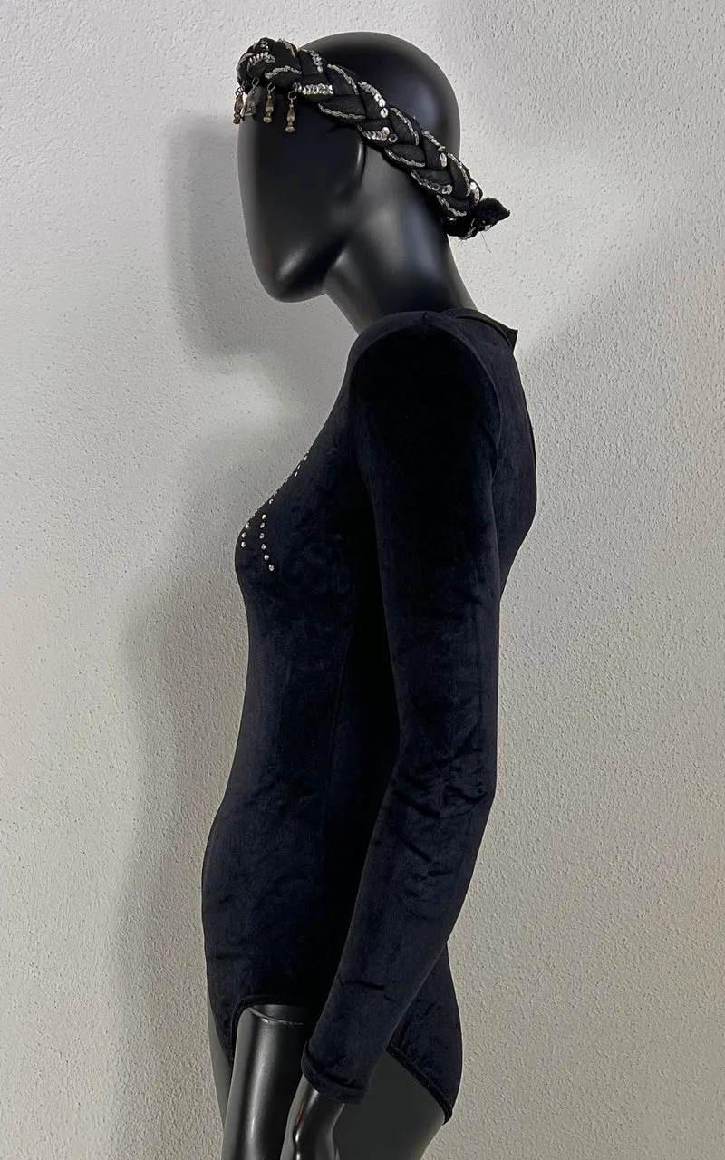 Vintage 90s Star Velvet Body