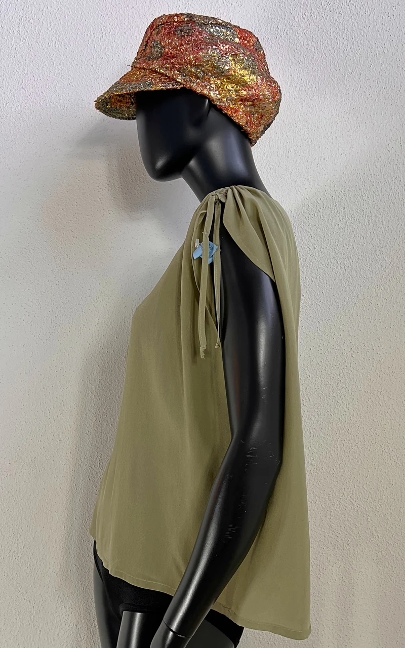 Vintage Sage Silk Top