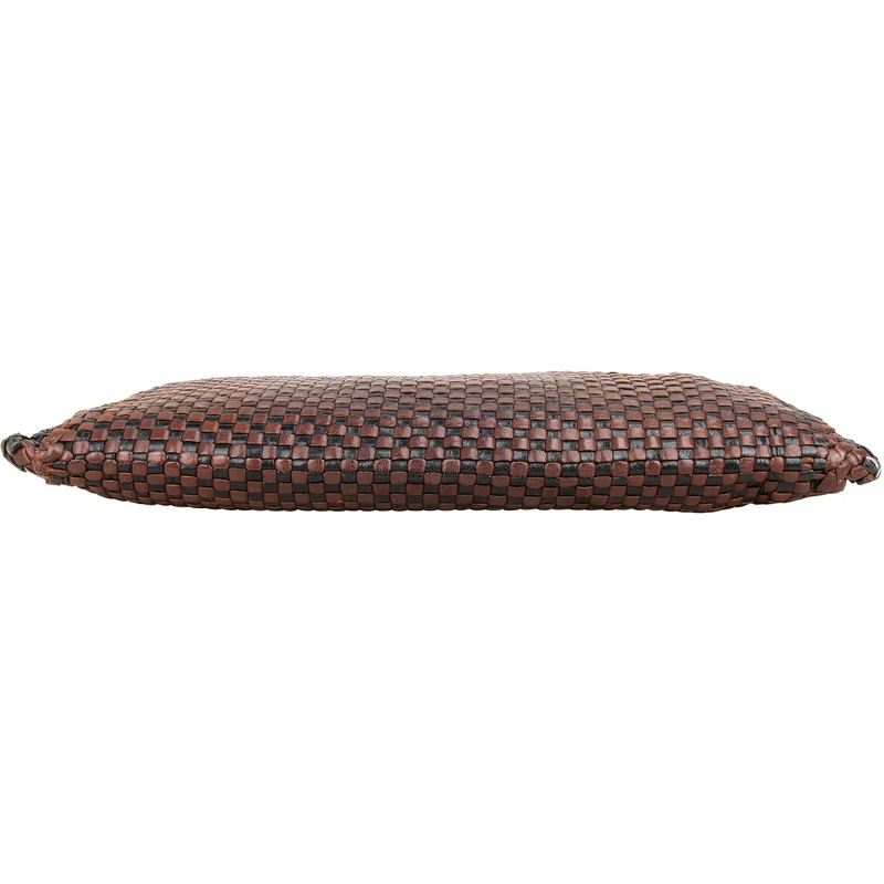 Prada Limited India Woven Leather Large Clutch Bag