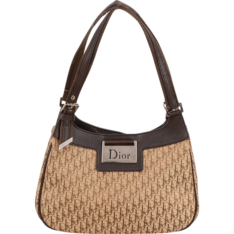 Christian Dior Oblique Monogram Canvas Street Chic Shoulder Bag