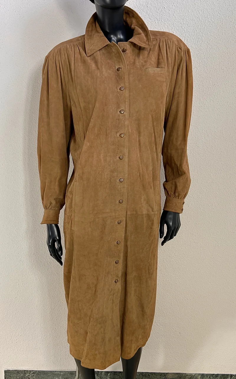 Vintage Suede Leather Dress