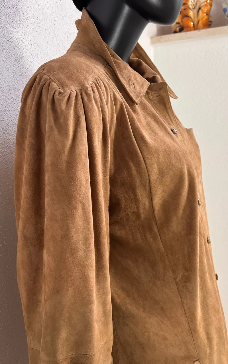 Vintage Suede Leather Dress