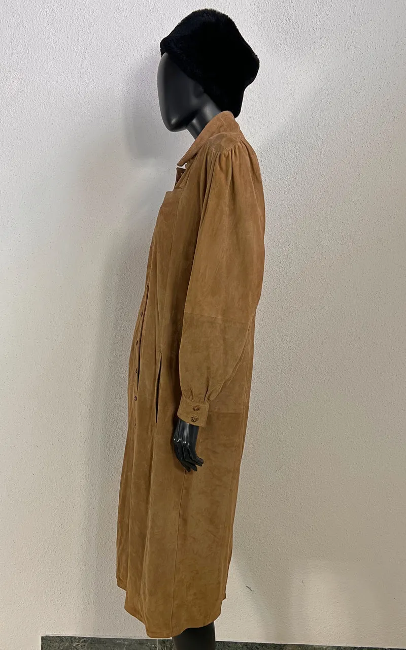 Vintage Suede Leather Dress