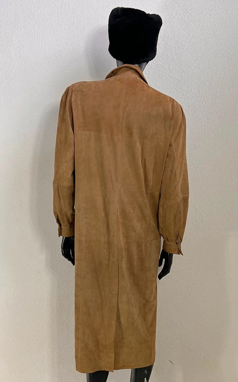 Vintage Suede Leather Dress