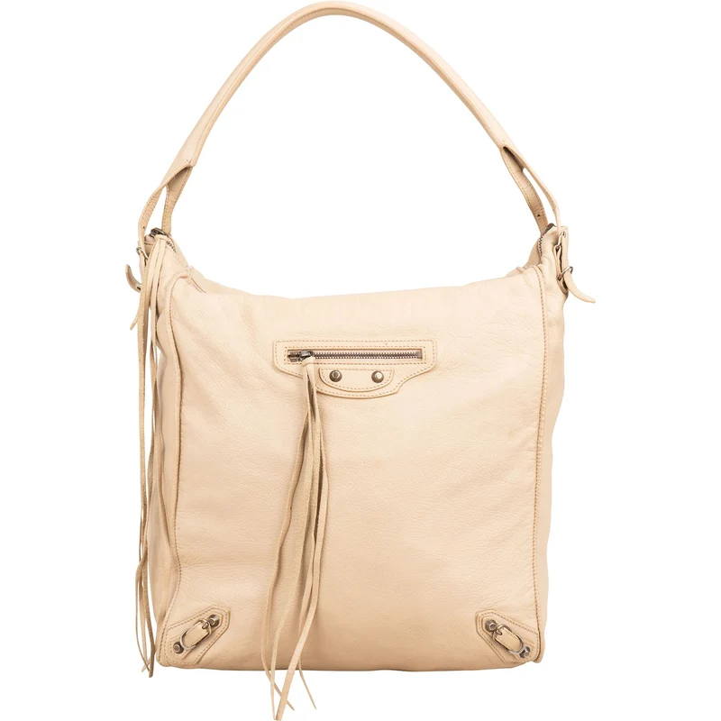 Balenciaga Beige Leather Classic City Day Hobo Shoulder Bag