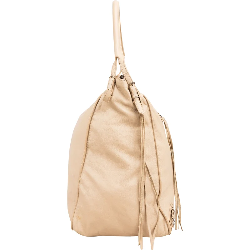 Balenciaga Beige Leather Classic City Day Hobo Shoulder Bag