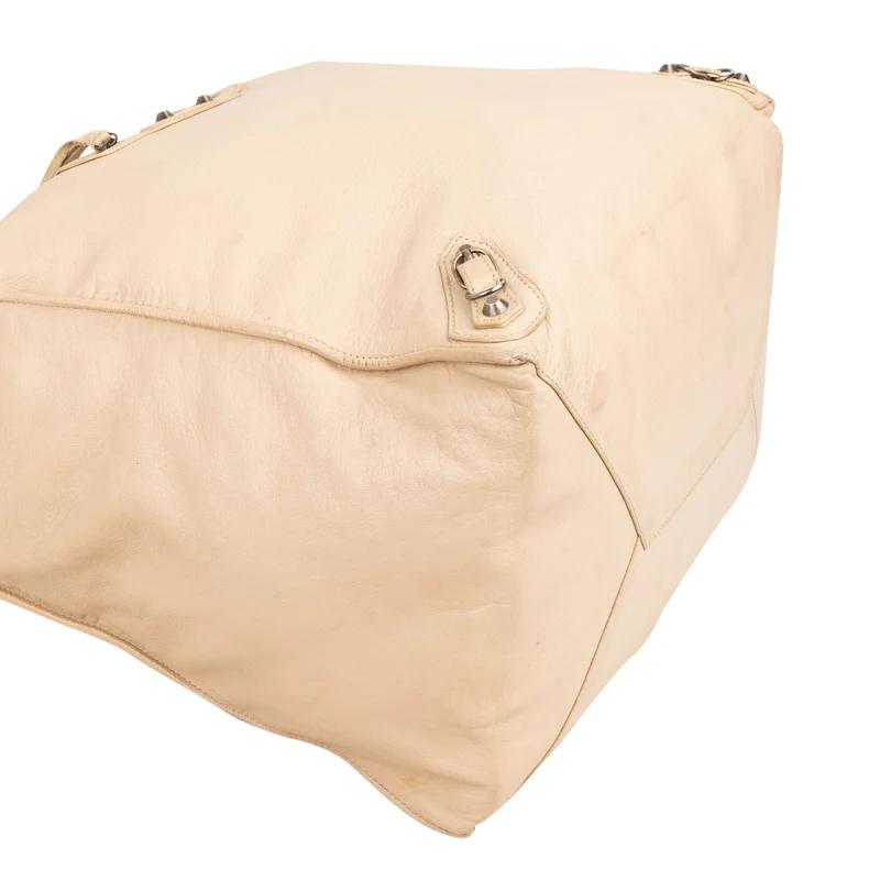 Balenciaga Beige Leather Classic City Day Hobo Shoulder Bag