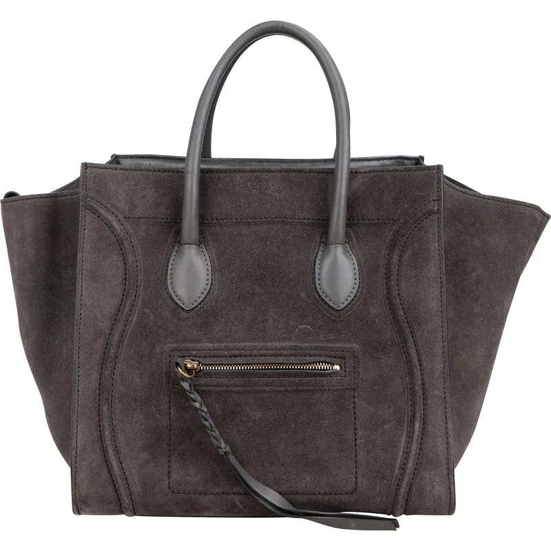 Céline Suede & Leather Phantom Handbag