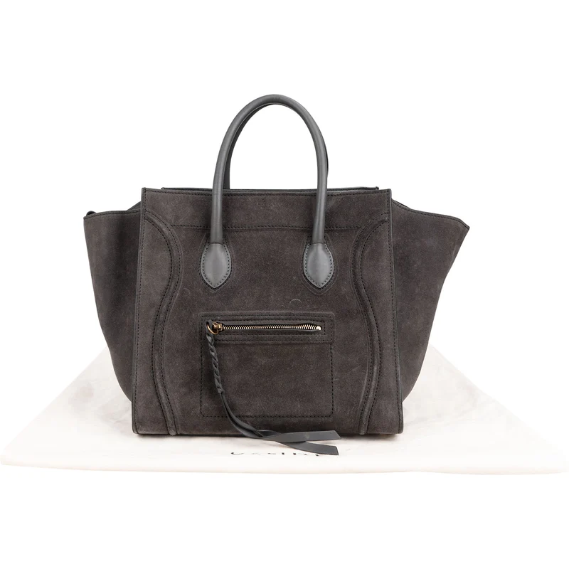 Céline Suede & Leather Phantom Handbag
